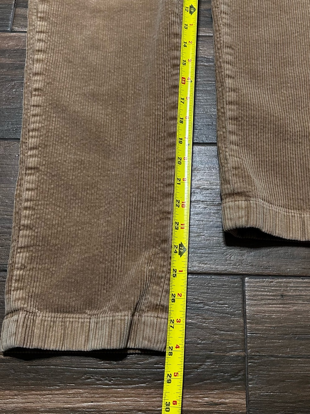 30x28 Brooks Brothers Men’s Clark Fit Corduroy Pants Tan Brown - Picture 5 of 9